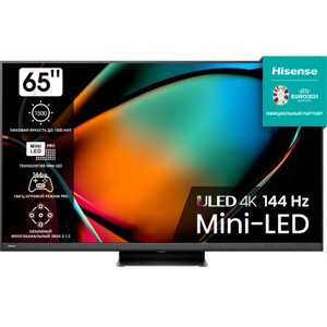 65" Телевизор Hisense 65U8KQ 2023 VA RU, черный/серый