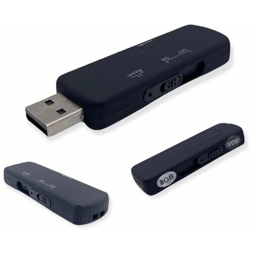 8 GB портативный диктофон VR-8 VOS USB 2.0 FLASH DRIVE запись по датчику звука/ USB voice recorder/ диктофон / диктофон флешка