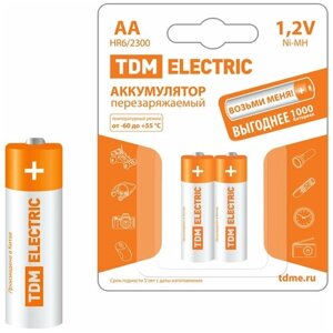 Аккумулятор AA-2300 mah ni-MH BP-2 TDM