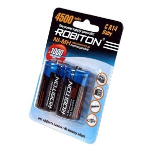 Аккумулятор Ni-Mh 4500 мА·ч 1.2 В ROBITON C R14 Baby, в упаковке: 2 шт.