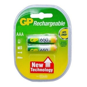 Аккумулятор типа GP R03 (AAA) Ni-MH 650mAh (2шт.)