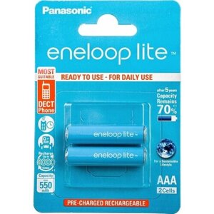 Аккумуляторы Panasonic eneloop lite BK-4LCCE/2BE 550mAh AAA R03 BL2 416