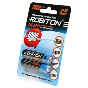 Аккумуляторы типа AA Robiton R6 (комплект 2 штуки) 2850mAh