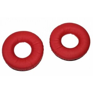 Амбушюры (ear pads) для наушников Sennheiser HD25 красные