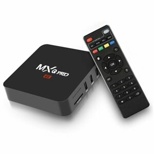 Андроид Смарт ТВ приставка для телевизора / Мультимедийный TV Smart box 4к с iptv / ТВ бокс, медиаплеер, медиаприставка для дома и дачи с HDMI и Wi-Fi на Android / DGMedia MXQ PRO 4K 1Gb/8GB, CPU Amlogic S905W