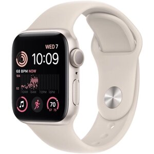 Apple Watch SE (2022) 44mm Starlight Aluminum Case with Starlight Sport Band (GPS) (размер M/L)