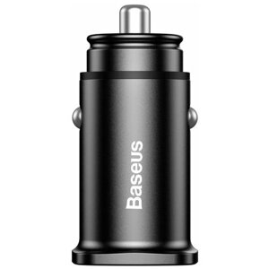 Автомобильное зарядное устройство Baseus Dual QC3.0 30W Max Car Charger, 12 Вт, RU, черный