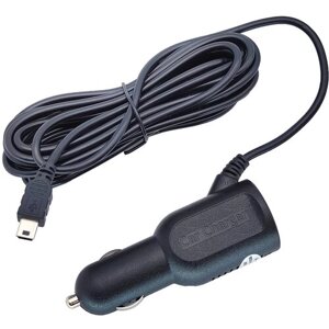 Автомобильное зарядное устройство TDS TS-CAU31 mini USB шнур питания в прикуриватель (3м, 2000mA, гнездо USB)