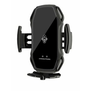 Автомобильный держатель Smart Sensor Car Wireless Charger А5 для телефона с беспроводной зарядкой черный