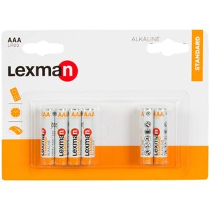 Батарейка алкалиновая Lexman LR03 ААА 12 шт.