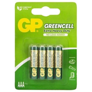 Батарейка GP Greencell 24G-2CR4, типоразмер ААА, 2 шт