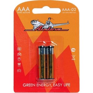 Батарейка LR03 Airline (AAA-мизинчиковые) 2 шт. AAA-02 AIRLINE AAA02 | цена за 1 шт