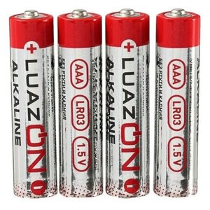 Батарейка Luazon Home AAA (LR03), в упаковке: 4 шт.