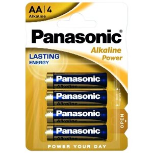Батарейка Panasonic Alkaline Power AA/LR6, в упаковке: 4 шт.