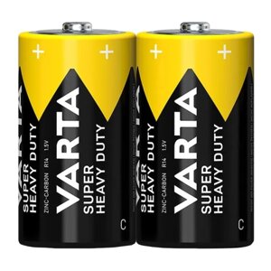 Батарейка varta superlife R14 C shrink 2 heavy duty 1.5V (2014) (2/24/120) VARTA 2014101302