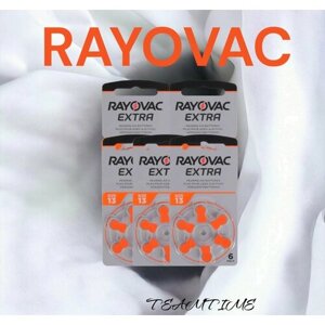 Батарейки (30шт) для слуховых аппаратов RAYOVAC 13 PR48 EXTRA 1.45В