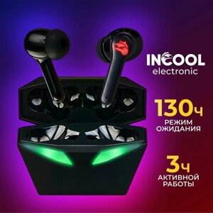 Беспроводные наушники INCOOL игровые наушники , черные , вкладыши, Bluetooth 5,0
