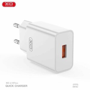 Блок питания XO L127 USB-A QC18W Fast Charging Charger