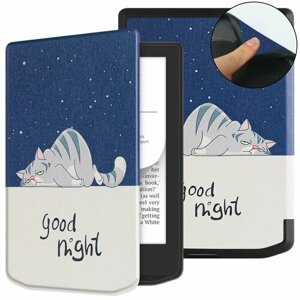 Чехол-книжка для Pocketbook 629 Verse / 634 Verse Pro, Good Night Cat