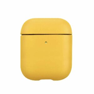 Чехол Leather Case K-DOO Lux Craft+ для Airpods 1/2, желтый (4)