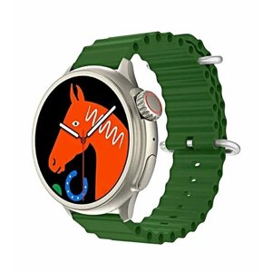 Cмарт часы HW 3 ULTRA MAX PREMIUM Series Smart Watch iPS Display, iOS, Android, Bluetooth звонки, Уведомления, Зеленые