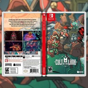 Cult of the Lamb / Эксклюзивная Обложка для Кейса Nintendo Switch.