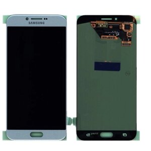 Дисплей для Samsung Galaxy A8 (2016) SM-A810F голубой