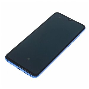 Дисплей для Xiaomi Mi 9 (в сборе с тачскрином) в рамке, синий, AAA