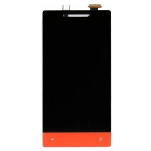 Дисплей (экран) в сборе с тачскрином для HTC Windows Phone 8S A620e черный + красный
