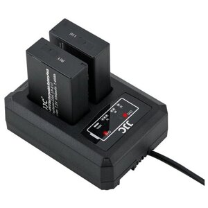 Двойное зарядное устройство JJC DCH-NPFZ100 со скоростной зарядкой QC 3.0 через USB Type-C кабель для Sony NP-FZ100