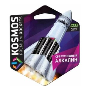 Элемент питания алкалиновый LR03 KOSMOS premium ROCKETS (блист. 4шт) Космос KOSLR03ROCKETS4BL ( 10 упак.)