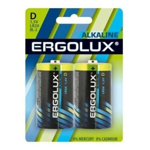 Ergolux Батарейка Alkaline BL-2 (D - LR20)
