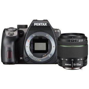 Фотоаппарат Pentax K-70 Kit SMC DA 18-55mm f/3.5-5.6 AL WR, черный