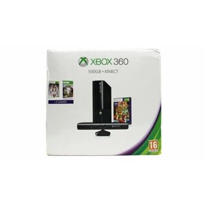 Игровая приставка Xbox 360 E 500 Gb Бандл с Kinect В Коробке (Новый, 2015 год)