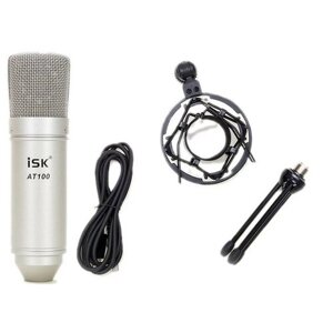 ISK AT-100 USB конденсаторный USB-микрофон с широкой мембраной, цвет никель