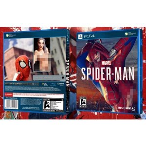 Кастомная Обложка для Кейса / Бокса PS 4 Spider-Man
