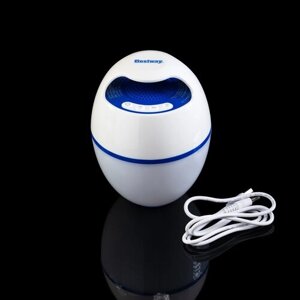 Колонка Bestway, плавающая, светодиодная с Bluetooth от USB-кабель, цвет белый, синий
