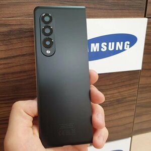 Крышка для Samsung Fold 3 (заднее стекло) Премиум качество" цвет: чёрный