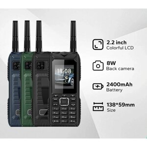 Мобильный телефон S Mobile S555pro, Прочный наружный мобильный телефон с антенной большой емкости, Сильный сигнал, долговечный, 3 Sim, Набор номера в одно касание