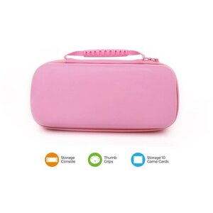 Набор сумка + кейс + насадки для Nintendo Switch OLED Storage Kit Pink, iTNS-2121