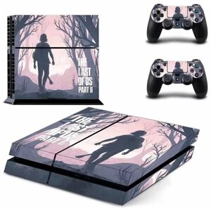 Наклейка виниловая защитная на игровую консоль Sony PlayStation 4 Fat The Last of Us 2