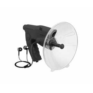 Направленный микрофон с биноклем Супер Ухо 100 (M-06) усиление звука 50-100 м. Микрофон направленного действия.