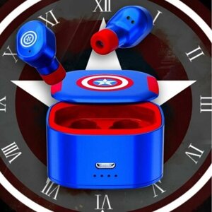 Наушники беспроводные TWS Marvel Avengers Капитан Америка