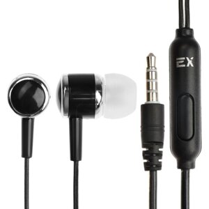 Наушники EX-HP-864, вакуумные, микрофон, 108 дБ, 32 Ом, 3.5 мм, 1.2м, черные