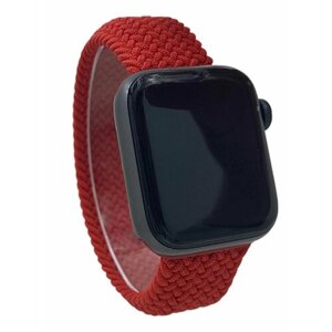 Нейлоновый ремешок для Apple Watch 1-9 / SE / ULTRA (42/44/45/49 мм), без застежки, красный, размер M