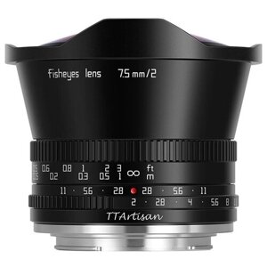 Объектив TTartisan 7.5 мм F2.0 APS-C для Canon EOS R