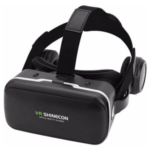 Очки для смартфона VR SHINECON G04E RU, с джойстиком, черный