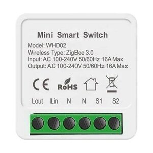 Переключатель (реле) Booox DIY Mini WHD02 Tuya 16A Zigbee