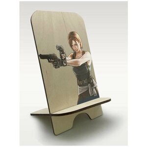 Подставка для телефона c рисунком УФ игры Resident Evil 5 (Обитель зла, зомби, Крис Рэдфилд, Джилл Валентайн) - 386