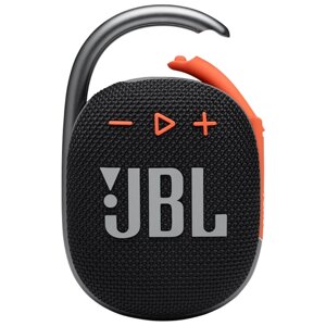 Портативная акустика JBL Clip 4, 5 Вт, черный/оранжевый